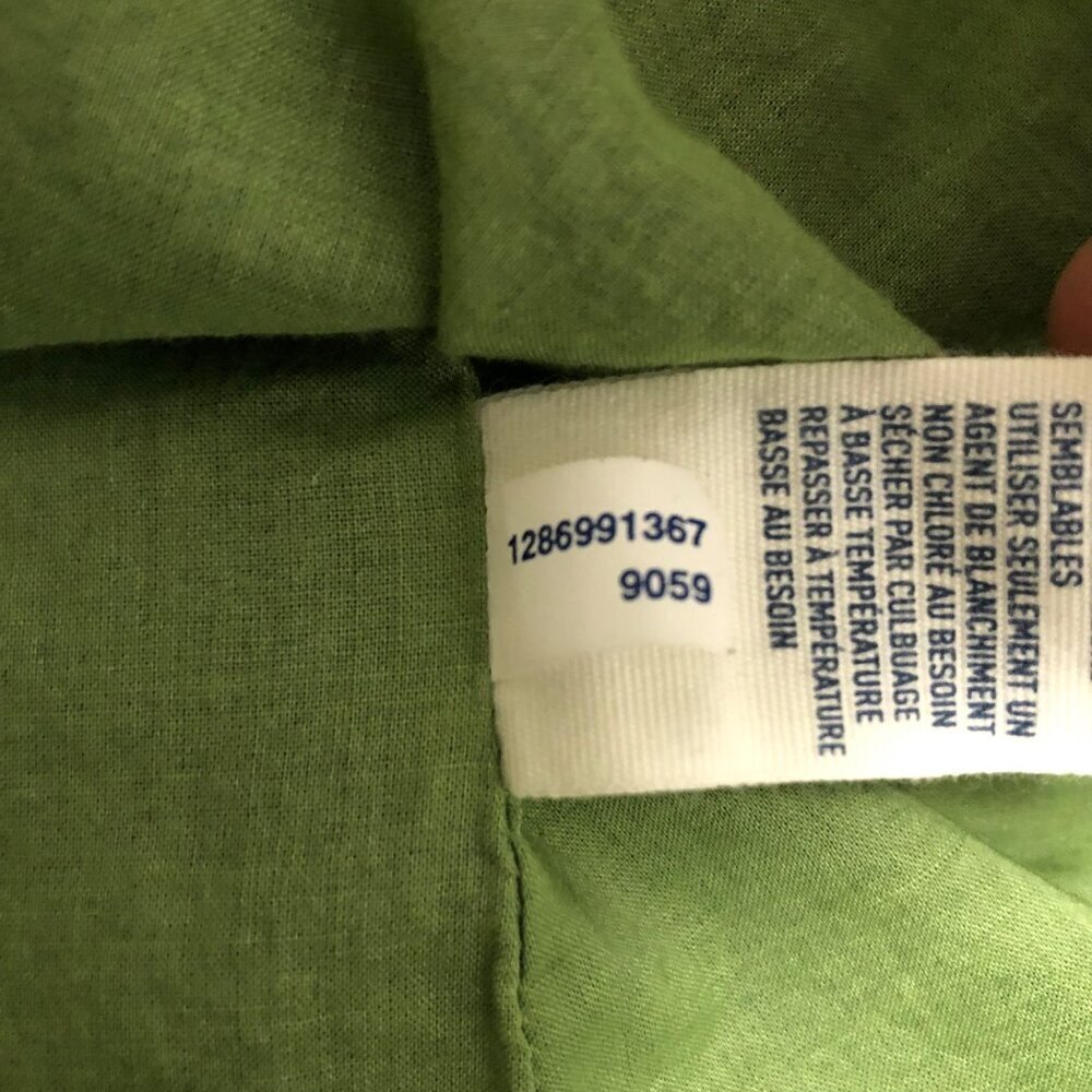 Vintage Y2K American Eagle Size 4 Baby Doll Dress Tier Ruffle Blue Green Cotton - Picture 11 of 11